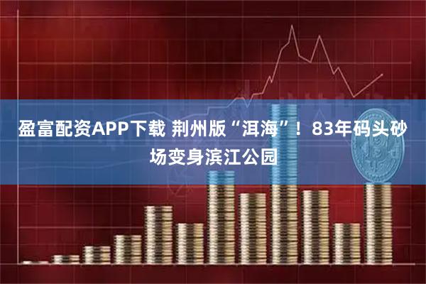 盈富配资APP下载 荆州版“洱海”！83年码头砂场变身滨江公园